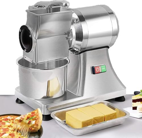 RoyceBee Rallador de Queso EléCtrico, 550 W, 40 Kg/H, para Mantequilla, Pan y Salvado
