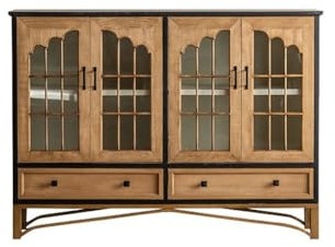ADERFETBI Bar Cabinet Retro Wine Cabinet Foyer Entrance Cabinet Arched Study Room Cabinet Hotel Wine Cabinet Multi-layer Storage Cabinet Wine Rack