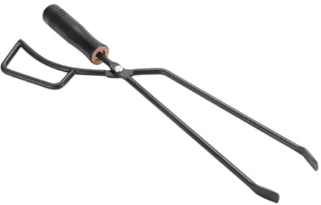 Milisten Pinza Per Lunga in Ferro Clip Per Carbonella Da Barbecue Attizzatoio Per Uso Domestico Pinza Per Tronchi Forniture Per Esterni
