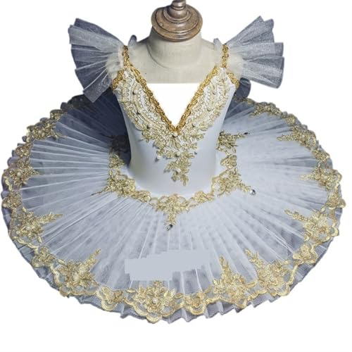 Tütü Kinder Professionelle Ballett Tutu Frauen Mädchen Ballett Kleid Kinder Erwachsene Pfannkuchen Tutu Ballerina Prinzessin Geburtstag Party Kleid Ballett Kostüm(White Ballet 2,Height 155-160cm)