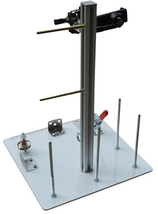 Banco de trabajo hecho a mano con marco de cuerda trenzada con borlas, herramienta for trenzar y anudar collar de cadena de cuerda manual Durabilidad
