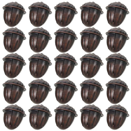 Gatuida 25 Pezzi Campanelline Vintage in Metallo Antico Campanelli per Decorazioni Natalizie Fai da Te Collari per Animali Addobbi per Albero e Porta Resistenti e Versatili