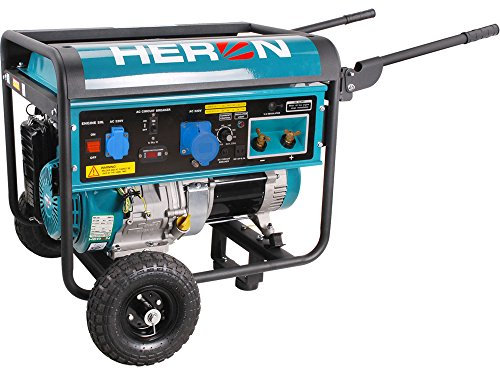 HERON Generatore di corrente di saldatura 220A, benzina 14HP, 5,5 kW, EWH 220