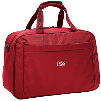 Ciak Roncato, SMART - Borsa da Viaggio Cabina Voli Low Cost in Tessuto Jacquard, Bagaglio Cabin Size, Rosso 41 cm
