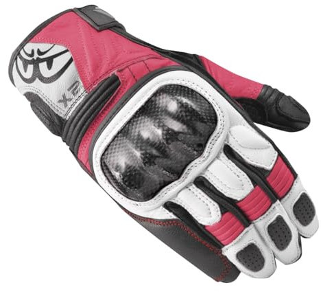 Berik LDX Gants de moto pour femmes, schwarz/pink, L