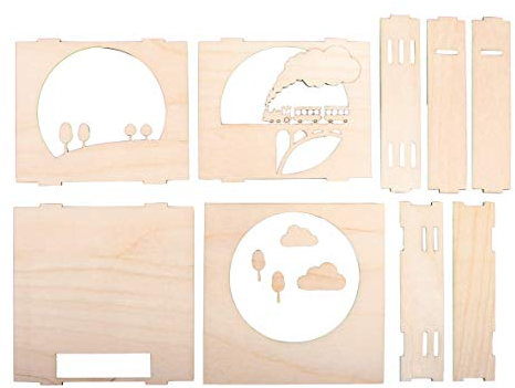 Holzbaus. 3D-Motivrahmen, FSC Mix Credit, natur, 15,5x15,5x3,4cm, Zug, 62981505