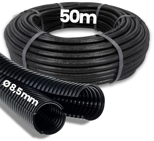 Kalitec 50 m Flexrör Twin NW 10 - Tvådelad Korrugerad Slang AD 13,3 mm