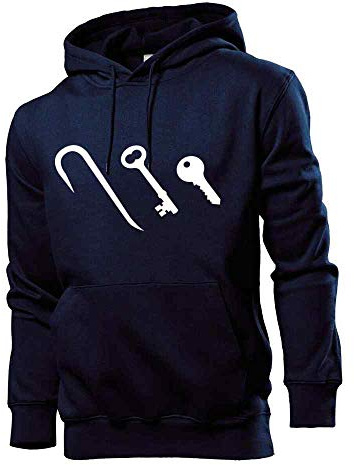 Generisch Key Evolution Men's Hoodie Sweatshirt - Blue - Small