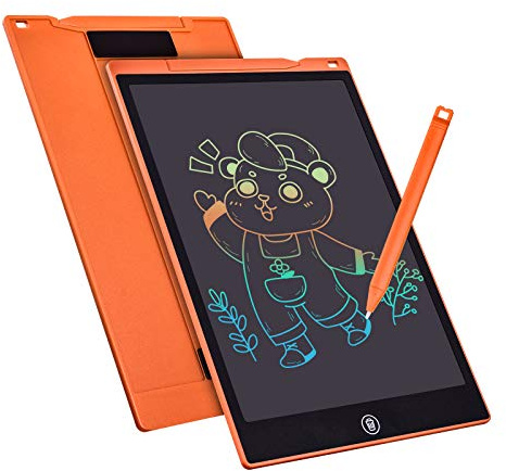 Bunte LCD Schreibtafel 12 Zoll，LCD Writing Tablet Elektronischer Tablette Grafiktablet Digitaler Drawing Pad，Kinderspielzeug FÜR 3-12 Jahre Alte Mädchen