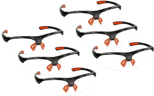 KOTARBAU® 6er Set Sportstyle Schutzbrille Augenschutz gegen Spritzer Splitter Staub Leicht Professionell