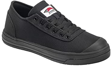 Avenger Blade Work Shoe by FSI;; Oil Resistant, Slip Resistant, Safety Toe Cap, EVA Midsole, Rubber Outsole, Low Top, A323 - Black/Black; Size 10 Medium Width