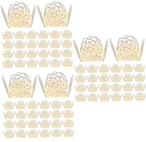 BESTonZON 300 Pz Vassoio Di Cioccolato Tazze Di Carta Tartufo Pirottini Quadrati Per Cupcake Pirottini Di Cioccolato Al Tartufo Involtini Di Tartufo Di Carta Mandorla Sposa Rotolo Di Torta