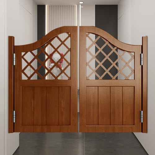 Puertas de Bar de Salón Occidental con Ventanas, Puertas Batientes de Café Listas para Instalar, Puerta Abatible Interior de Madera Maciza, para Balcón, Cuarto de Guardarropas, Bar Vaquero ( Color : B