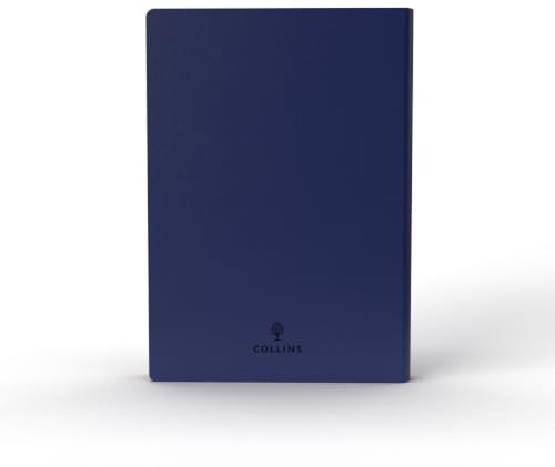 Collins Edge Mira Terminplaner 2025 – A5 Wochenansicht und Bullet Journal – Marineblau – (EDMR153.59–25) – Wochenplaner mit Soft-Touch-Cover und farbigen Seitenkanten