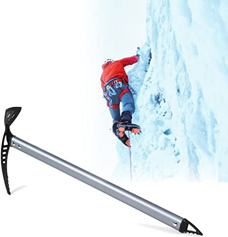 Ice AxeProfessional - Hachas de escalada en hielo, pico ligero para caminar al aire libre con material de aluminio, longitud 24 x 60/70/80 cm, peso 403 g/432 g/458 g, equipo de escalada para