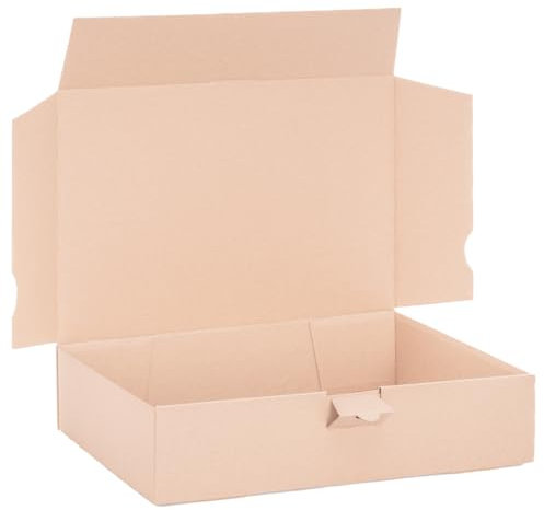 verpacking DHL Kleinpaket Braun 350 x 250 x 80 mm [Größe und Stückzahl wählbar] 1-wellige Versandkartons [Warenpost wird zu DHL Kleinpaket] portooptimierte Versandgröße für kleine Waren 25 Stück