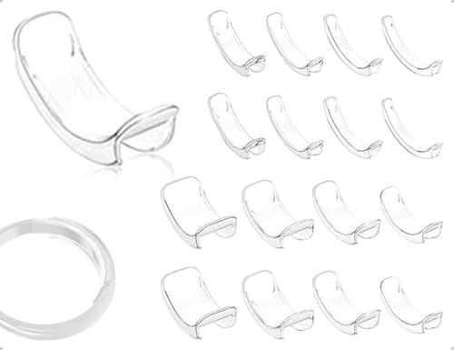 Emezddo 16 réducteurs de bague invisibles, réducteurs de bague, entretoises pour bijoux, pour hommes, femmes, famille, camping, voyages, fiançailles, mariage