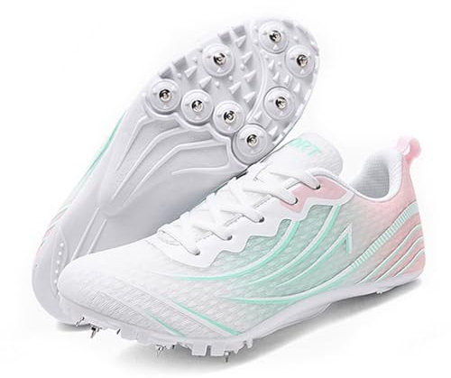 Zapatillas de Clavos para Atletismo para Hombres Mujeres niñas niños y jóvenes Profesionales 8 Clavos Entrenamiento Carreras de 100 a 400 Metros Velocidad competiciones