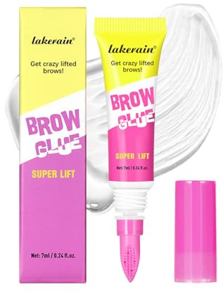 Brow Lamination Gel with Styling Comb – Clear Brow Gel for Fluffy & Laminated Brows, Long-Lasting Brow Setting Gel for Natural Look – 7ml (# 1PCS)