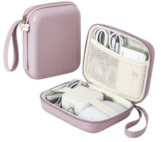 Linpr Kabelväska för MacBook, Bärbar Väska för Elektroniktillbehör, Iiten Resekabelarrangör för Elektroniktillbehör, MacBook-Nätadapter, laddkabel, USB-minne, Powerbank