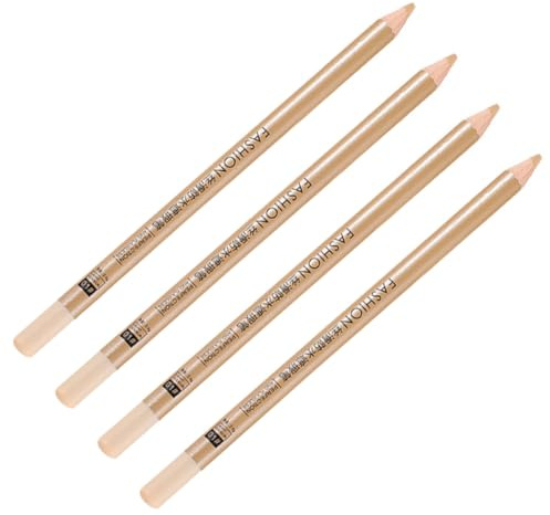 Lápiz Corrector de Maquillaje 4 Piezas Blanco de Madera