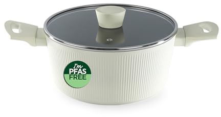 Russell Hobbs Cote Casserole 24 cm, revêtement céramique antiadhésif, sans PFAS