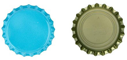 Kronenkorken zum Verschließen von handelsüblichen Mehrwegflaschen 100 Stück, hellblau, sauerstoffabweisend - Kronkorken - Bierkapsel
