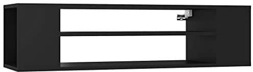 vidaXL Mobile Porta TV Pensile Nero 100x30x26,5 cm Legno Multistrato