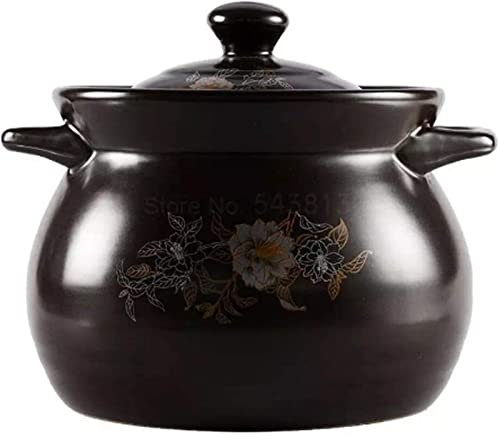 YQBUER Casserole mijoteuse à gaz Domestique en céramique potonie Soupe ondulée Incendie Vintage Bandit de médecine Chinoise ragoût de Soupe