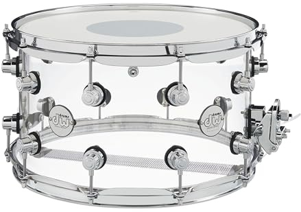 DW Design Series Acrylic Snare Drum - 8x14, Clear