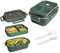 Echei Boite Repas Compartiment, Lunch Box Intégrées à 2 Couches, Bento Lunch Box Anti-fuite avec Couverts pour le Travail, L'école, Pique-nique