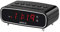 Groov-e Rise - Digital Alarm Clock with FM Radio, LCD Display, & Dimmer Function - 12hr/24hr Time Modes - Mains Powered, Backup Battery System - Black