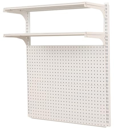 Panneaux perforés, Panneaux perforés muraux en métal, présentoirs de Vente au détail pour Garage, Salle d'artisanat, Atelier, Bureau à Domicile, étagères de Rangement pour Outils, étagère mu