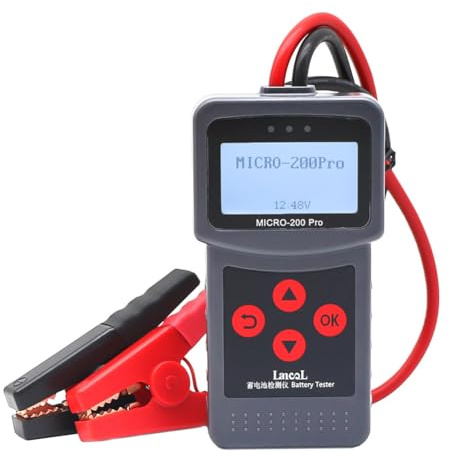 Kexpery Battery Load Checker DC 7V-30V Alternador Batería Tester 40-2000cca Cranking Carging Test Tool para reparación de motocicletas de coche