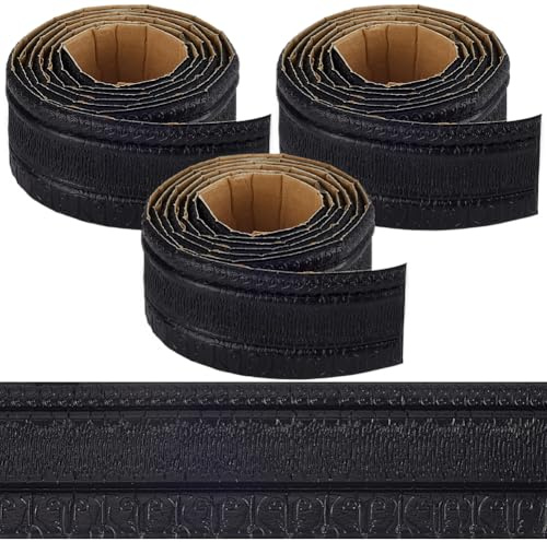 CRASPIRE 3 moldura de Espuma Flexible Autoadhesiva de 755 pies X 315 Pulgadas Color Negrura para Papel Tapiz 3D Decorativa para Pared Zócalo de Espuma Borde de Espejo Decoración de Líneas de Pared