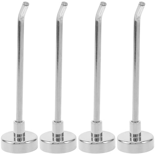 Mikinona 4pezzi Ganci Magnetici in Metallo per Frigorifero e Armadietto Inclinazione per Esposizione Supporto Magnetico per Cucina e Garage per Appendere Quadri e Biancheria