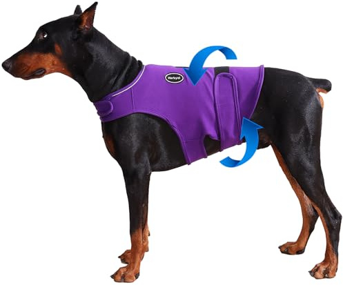 Harbyel Dog Anxiety Vest - Skin-Friendly Calming Shirt for Thunder, Fireworks, Vet Visits & Separation Anxiety – No Medicine or Training Needed – Suitable for Small, Medium, and Large Dogs