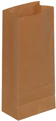 Fast Pack Sachet Kraft - Sac Papier - Sac Alimantaire - Pochette Kraft -%100 Recyclable (7,5 * 4 * 16 cm 100pcs)