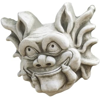 Darthome Stone Garden Statue Ornament Sculpture Gargoyle Devil Gremlin Wall Plaque Art B 15cm