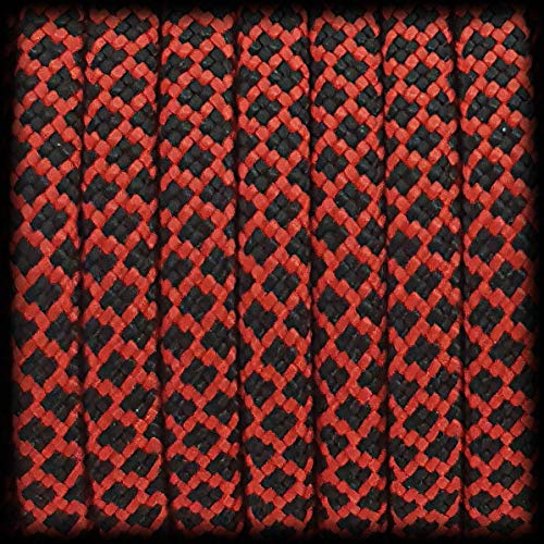 Ganzoo Paracord 550 Seil Diamond 30 Meter Nylon/Polyester-Seil mit 7 Kern-Stränge für Armband, Leine, Halsband, 4mm Stärke | Mehrzweck-Seil | Survival-Seil | Parachute Cord belastbar bis 250kg