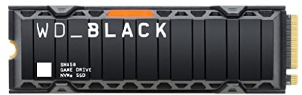 Western Digital WD_BLACK SN850 500GB M.2 2280 PCIe Gen4 NVMe Gaming SSD with Heatsink - Works with PlayStation 5 up to 7000 MB/s read speed
