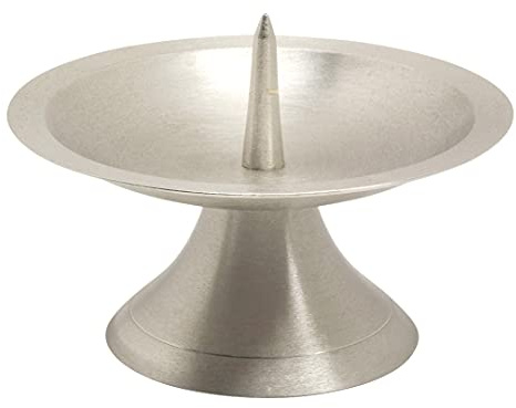 NKlaus Scheibenleuchter für Kerzen Messing; matt, Silber; Messing, 1 Stück | Höhe: 5,5 cm; Länge: 4 cm; Breite: 0,7 cm; Ø11cm; Ø 11 cm; Ø 7 cm; Ø 9 cm; 11 cm; Ø11cm; kerzenhalter taufkerze 7cm