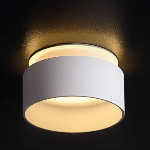 LED Einbaustrahler mit Licht-Effekt MR16 rund weiß 7 Watt warmweiß 12V - MR16 Einbau-spot als Deckenleuchte Einbauleuchte 67mm Bohrloch Decken-Strahler Einbau-lampe Deckenspot