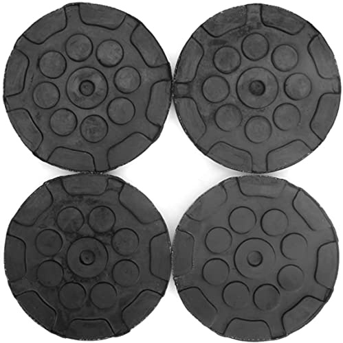 4-tlg. Universal Rundgummi-Armpolster für Auto-Hebebühne Ø 120 mm Dicke 25 mm Auto-LKW-Hebebühne