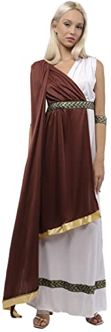 Disfraz Medusa Griega Mujer, Disfraz de Diosa Griega Romana Adulto, Vestidos Romanos de Mujer para Disfraz Diosa Atenea Mudusa de Carnaval Halloween (L)