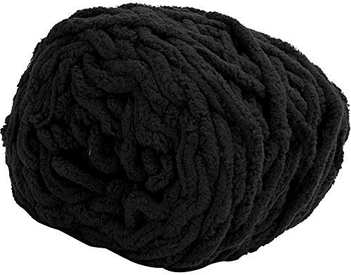 Dicke, Schnell Gewebte Deckenlinie für Schals, Tücher und Pullover – Weich und Material (20 schwarz)