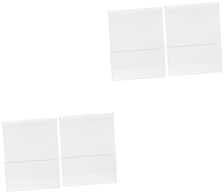 JECOMPRIS 4stücke Transparente Förmige Namensschild Halterungen Für Und Menüanzeigen Im Restaurant Geschäft Und Büro Und Einfach Zu Bedienen