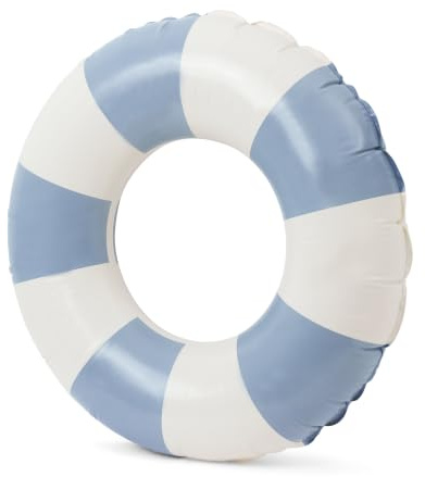 Inflatable Swimming Ring for Kids, Teens & Adults - Durable PVC Pool Float & Swim Ring for Beach, Holiday & Pool Parties | Quick Inflate & Deflate (Blue, Large)
