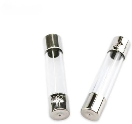 100 Stück 6 x 30 mm flinke Glassicherungen, sortiertes Kit, 6 x 30 mm, 250 V, 0,5 A, 1 A, 2 A, 3 A, 4 A, 5 A, 6 A, 8 A, 10 A, 15 A, 20 A, 25 A, 30 A, AMP-Röhrensicherungen(F0.5A)