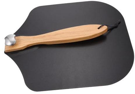 COLLBATH Klappbare Pizzaschaufel Aus Aluminium Holzgriff Pizzawerkzeug Für Zuhause Einfach Zu Verwenden Zum Backen